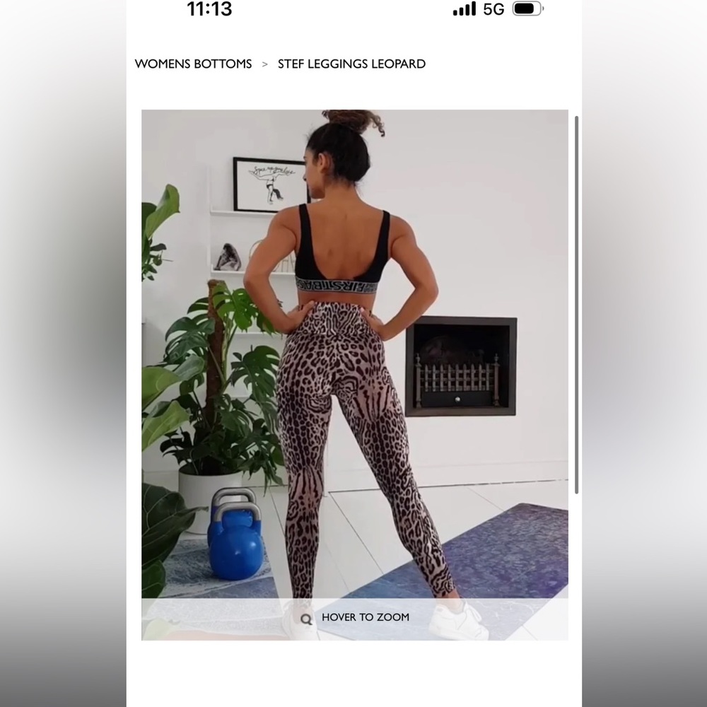 xs shadi activewear cheetah/ leopard leggings